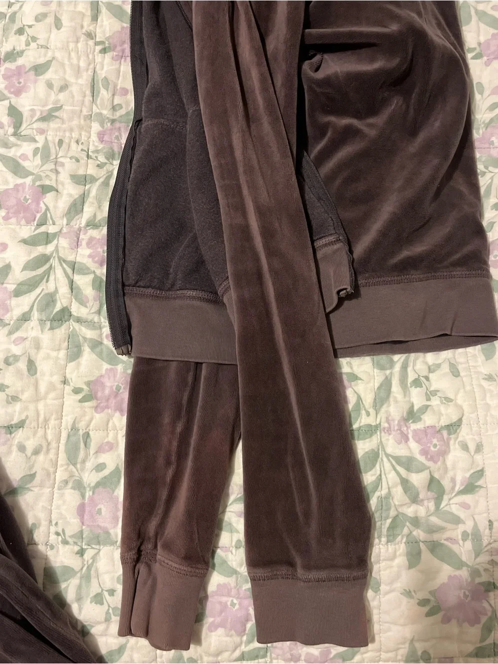Juicy Couture Velour Hoodie Set - Charcoal - Picture 2 of 7